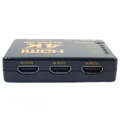  5 4k HDMI Switcher with ir Remote control-5 port سويتج فور كيه مع ريموت 5 مداخل