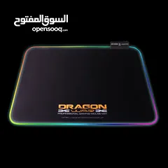  6 ماوس باد جيمنغ مضيئة Dragon War RGB Mousepad GP-009