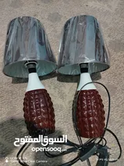  10 تيبل لامب عدد2 للبيع كماهوابصور.بدون المبات الزرقاء زرقاء الجديده البتراوي بقرب من فندق الجوابره