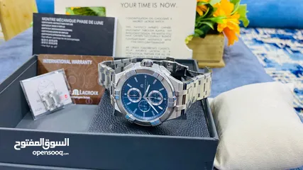  3 #Maurice_Lacroix SWISS MADE   موريس لاكروا.. البراند السويسري الفاخر حجم 44 كرونو قراف