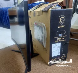  3 msi optix g24 series 144hz curved بحال الوكاله بكرتونتها