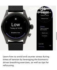  23 Luxury Digital Mont Blanc Smart Watch: Summit 3 Tri-Color Edition - Green Leather & Black Straps