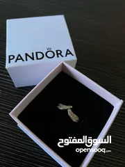  2 pandora rose gold leaves 100% authentic size 6 LIMITED EDITION 100% original, not available in store
