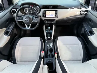  9 نيسان سني (Nissan Sunny ) 360 درجه كامرات مع رنجات اسود / بيج خليجي