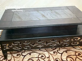  3 طقم كنب خشب زان مصري 9 مقاعد تفصيل بحاله ممتازه للبيع  + طقم طاولات عدد 3 +سجاده 5×5  + برادي عدد 2