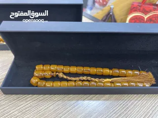  3 سبح احجار فاتوران كهرمان سندلس