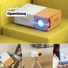  3 جهاز عرض LED صغير محمول، يدعم 1080P HD، مع جهاز تحكم عن بعد،
