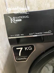  2 غسالة استخدام خفيف الوزن 7KG ناشونال بلو نظيفة جدا 14 برنامج فل اتوماتيك