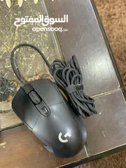  2 ماوس لوجيتيك وسماعة جيمينج بحال جيده جيداً