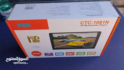  4 شاشة سيارة CTC-1081N PERVOI   شاشة لمس HD ضخمة: بحجم 10 بوصة لوضوح فائق وتجربة مشاهدة سينمائية.