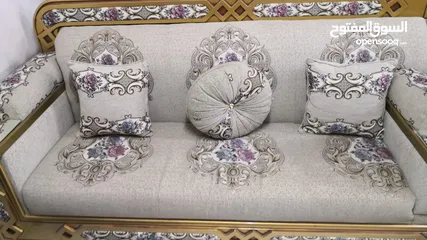  1 Fore sale sofa 8 sets used but very good Khalifa city a طقم صوفا 8 مقاعد  مستعمل حالة جيدة للبيع