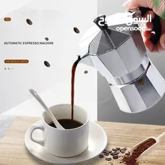  1 ماكينة تحضير القهوة وكنكة الاسبريسو