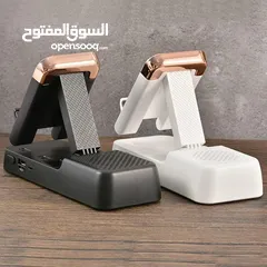  2 حامل للهاتف مع مكبر صوت مع بور بانك