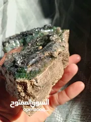  3 حجر زمرد خام