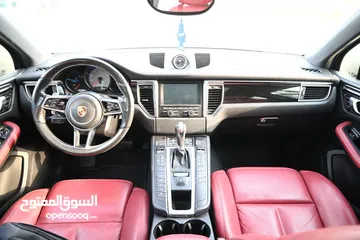  9 BEST DEAL - AGENCY MAINTAINED - PORCSHE MACAN S WITH PANAROMIC ROOF - RED INTERIOR - GCC