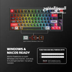  2 FANTECH MK917 ATOM PRO79 WIRELESS MECHANICAL GAMING KEYBOARD BLACK