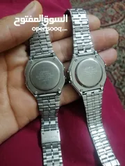  8 للبيع: ساعتان أصليتان من كاسيو Casio Vintage Digital Watch  الموديل: Casio A158W الحالة: مستعمل بحال