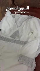  5 فستان حفلات ابيض مبطن دبل كلوش