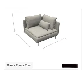  13 Corner Sofa ( From IKEA ) 10-seats, big area ( 4.77m x 2.91m )  أريكة زاوية مريحة جدا ( 10 مقاعد )