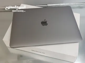  6 MacBook Air 2020 M1 Space Gray 8GB Ram 256GB SSD لابتوب ابل لون رمادي مكفول