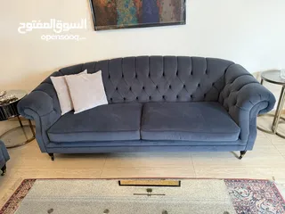  9 The One Sofa Set with Coffee & Side Tables - Like new condition