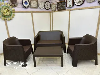  3 سيت ستراحه حديقه 4مقاعد مع طبله هديه