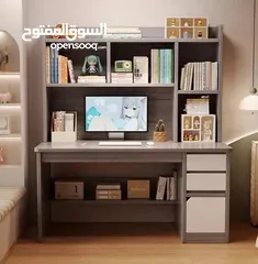  7 مكتب دارسي أنيق وعملي تصميم ذكي  ليوفر مساحة كبيرة مناسب المدارس والجامعات اللابتوب والكمبيوتر .