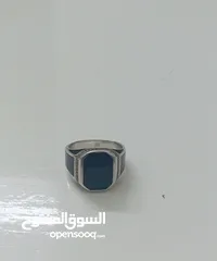  2 خاتم فضه اصلي ميه بالميه