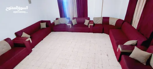 1 طقمين كنب 16مقعد مستعمل