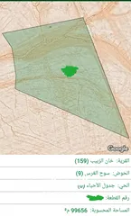  1 للبيع قطعة أرض 100 دونم في خان الزبيب