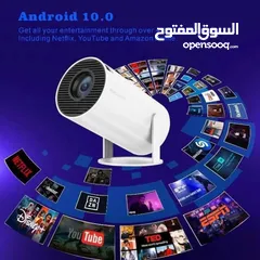  1 بروجيكتور ذكي وغير هيك اندرويد ومعه ريموت تحكم عن بعد على سعر الحرق وموجود خدمه التوصيل بثلاث ايام