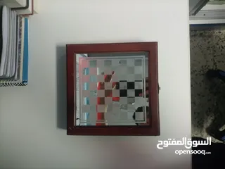 1 شطرنج زجاجية برقعة بوكس