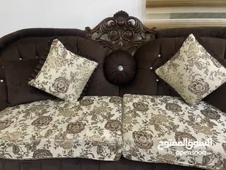  1 طقم كنب خشب زان