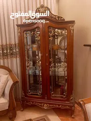  1 غرفه سفره دمياطي مصرية مع فضيه وبوفيه للبيع بحاله الوكاله للبيع المستعجل بداعي نقل البيت