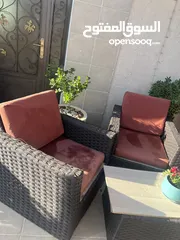  9 طقم راتان ومظلة ومرجيحة