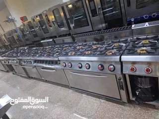  1 بيع معدات مطاعم وكفيهات ومخابز ومطابخ مركزيه  معدات مستعمله شبه جديد نظيفه ومظمونه