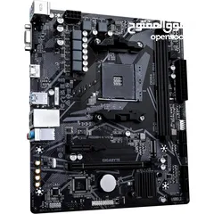  2 مذربورد جيجابايت لمعالجات اي ام دي رايزن جيل 3000 - 5000 GIGABYTE A520M-K V2/DDR4 FOR AMD RYZEN CPU