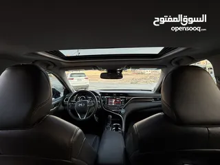 15 تيوتا كامري 2018 فل الفل مع فتحه ممشى قليل  مش محتاجه ولا اشي أعلى صنف بطارية الشركه