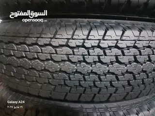  4 القياس 16 ار 205  من اعلا المواصفات بالاطارات العالميه دبل قومه دبل ستيل نسبت المطاط 100بل100