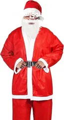  2 ملابس كريسماس بابا نويل رجالي مخمل سميك فاخر papa Noel christmas uniform for men