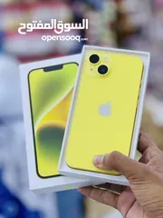  1 Iphone 14 128gb 87% yellow with box