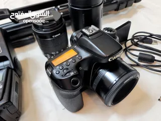  2 للبيع كاميرا كانون Canon 70 D  مع المعدات