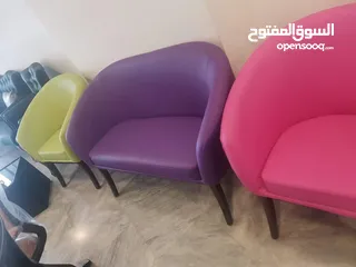  2 كرسي انتظار ثلاثي معدني