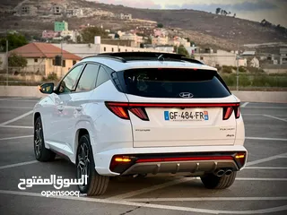  10 هونداي توسان N-Line Plug In  /2022  فل الفل فتحة سقف بانوراما  فل مسكر