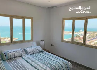  1 شقة سكنية للايجار فى Byblos complex السالميةقطعة9 دور15(Sea view)