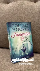  1 Book called November 9 by Colleen Hoover