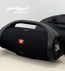  3 مكبر صوت جي بي إل بوم بوكس ​​2 المحمول المقاوم للماء بتقنية البلوتوث مع حافظة ديڤي! الصلبة - أسود