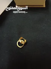  2 18k gold earrings