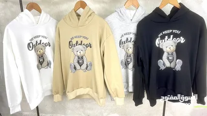  6 هودي مطبوع  Printed sweatshirt