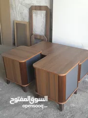  26 طاولات وسط خشب ودهان الون حسب الطلب ديكور شاشه كفاله 5سنوات مقاس 115 في 60 حجم صغير 50 في 50 مع